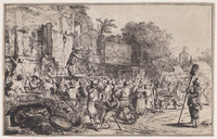 KG 05082
<br/>
Kermis in een dorp
<br/>
<em>Renesse, Constantijn Daniël van (1626-1680)</em>